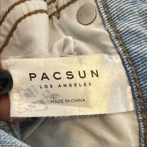 PacSun High Rise Light Wash Straight Leg Jeans Y2K - Size 26 - Picture 8 of 8